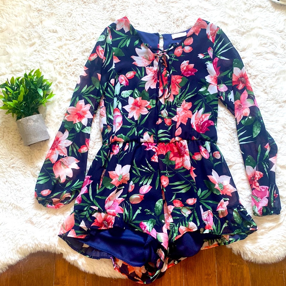 Printed romper